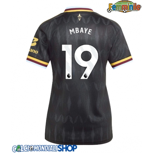 Maglie da calcio Aston Villa Ibrahim Mbaye #19 Seconda Maglia Femminile 2026-27 Manica Corta